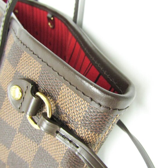 LOUIS VUITTON Brown Damier Neverfull PM Tote Bag - Picture 5 of 13